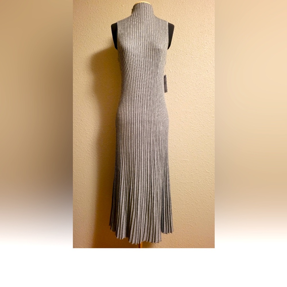 Dkny new silver knitted dress